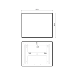 Зеркало с подсветкой IDDIS Cloud X 100 IDDIS CLX1000i98