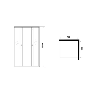 Душевое ограждение Niagara Eco NG-1008-14QT 80х80