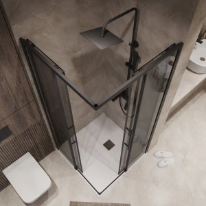 Душевое ограждение Niagara Nova NG-2829-34BLACK 90х90