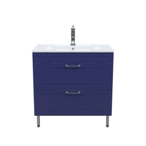 Тумба с раковиной IDDIS Oxford 80 напольная, синий OXF80N0i95K