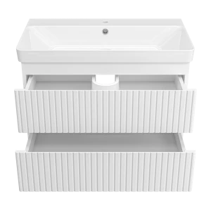 Тумба под раковину Brevita Victory 80 подвесная (белая)