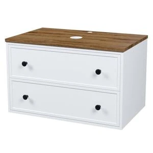 Тумба под раковину IDDIS Torr 80 подвесная, белый матовый, со столешницей макадамия орех TOR80WMi95K