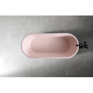 Ванна из искусственного камня ABBER Frankfurt AM9941MP 170х75 розовая матовая