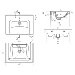 Раковина Dreja Harmonia 65