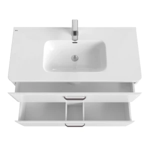 Тумба с раковиной Iddis Brick 100 белая BRI10WFi95K