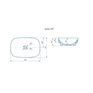 Раковина Санта Купер 56