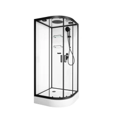 Душевая кабина Frank F400 Black 100x100