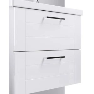 Подвесная тумба под раковину Aqwella Manchester 80, белый глянец