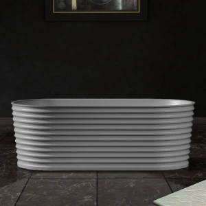 Ванна из искусственного камня ABBER Stein AS9650 170х80 белая матовая