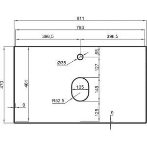 Столешница La Fenice Granite Black Olive Light Lappato Terra 80 черная