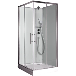 Душевая кабина Timo Premium ILMA 109 с крышей, хамам и стульчиком 90х90х222