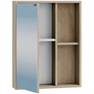 Зеркальный шкаф СанТа Прима 50 дуб светлый