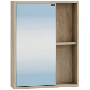 Зеркальный шкаф СанТа Прима 50 дуб светлый
