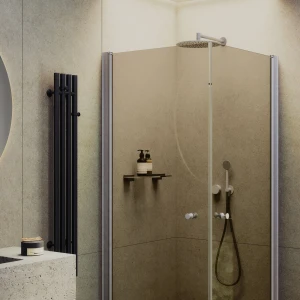 Душевой уголок Maybah Glass на монопетлях 80х80 MGY-1297-5 Бронза