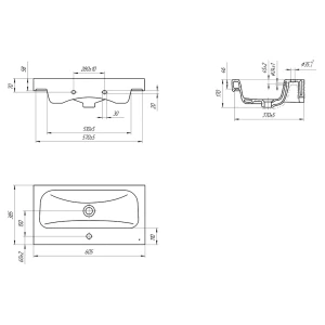 Раковина Cersanit Moduo Slim 60
