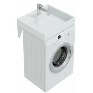 Раковина СанТа Юпитер 60 над стиральной машиной 900130, с кронштейнами