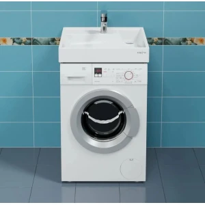 Раковина СанТа Юпитер 60 над стиральной машиной 900130, с кронштейнами