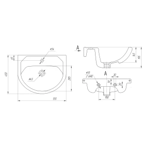 Раковина Универсал Исеть 55