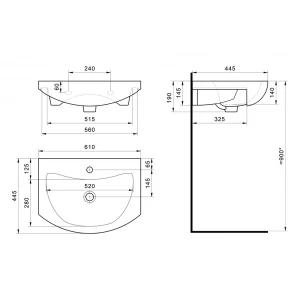 Раковина Santek Балтика 60