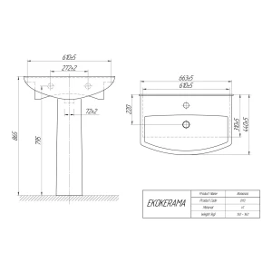 Раковина	Ekokerama Romanza 65