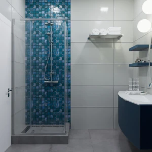 Душевое ограждение Triton Терра-Хром 90х90 стекло прозрачное