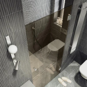 Душевая дверь в нишу Maybah Glass на петлях 70х195 MGD-515-4 Бронза