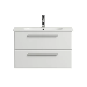 Тумба под раковину подвесная CEZARES Eco-Cer 80, ECO-CER-800-2C-SO-BO Bianco Opaco