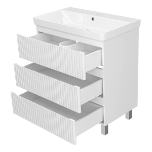 Тумба под раковину Brevita Victory 80 (белая)