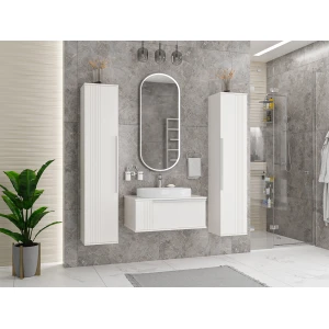 Тумба под раковину Brevita Savoy 80 подвесная (белая)