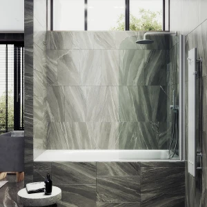 Шторка на ванну Maybah Glass поворотная на монопетле 40х140 MGV-596-1 Прозрачная