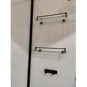 Душевая кабина Frank F412L Black 120x80 без крыши