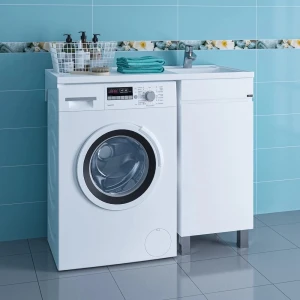 Раковина Санта Лидер 100 над стиральной машиной 900107, без кронштейнов, правая