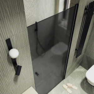 Душевая дверь в нишу Maybah Glass на монопетле 80х198 MGD-807-6 Графит матовый