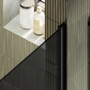 Душевая дверь в нишу Maybah Glass на монопетле 80х198 MGD-807-6 Графит матовый