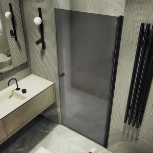 Душевая дверь в нишу Maybah Glass на монопетле 80х198 MGD-807-6 Графит матовый