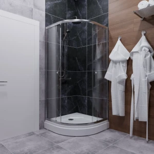 Душевой уголок Triton Альфа-Хром 90х90 стекло прозрачное