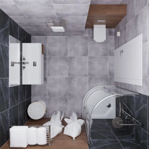 Душевой уголок Triton Альфа-Хром 90х90 стекло прозрачное