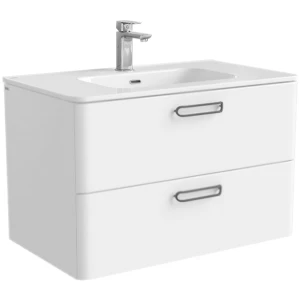 Тумба с раковиной IDDIS Brick 80 подвесная, белая BRI80W0i95K