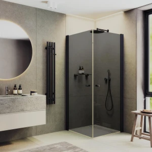 Душевой уголок Maybah Glass на монопетлях 80х80 MGY-1296-6 Графит