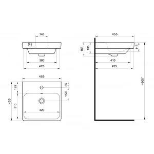 Раковина Santek Адриана 45