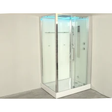 Душевая кабина Timo Premium HELMA H-520L-T-CH/C 90х120х220, стульчик прозрачный