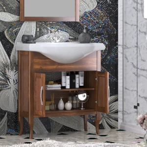 Тумба под раковину Opadiris Мираж 80, цвет светлый орех