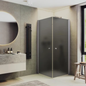 Душевой уголок Maybah Glass на монопетлях 80х80 MGY-1295-5 Графит матовый