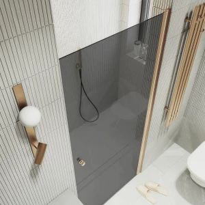 Душевая дверь в нишу Maybah Glass на монопетле 80х198 MGD-806-2 Графит