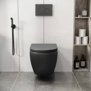 Унитаз подвесной Grossman GR-4411BMSQ черный матовый