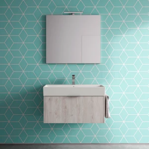 Тумба для ванной Idea Group Normal 80 (светлое дерево)